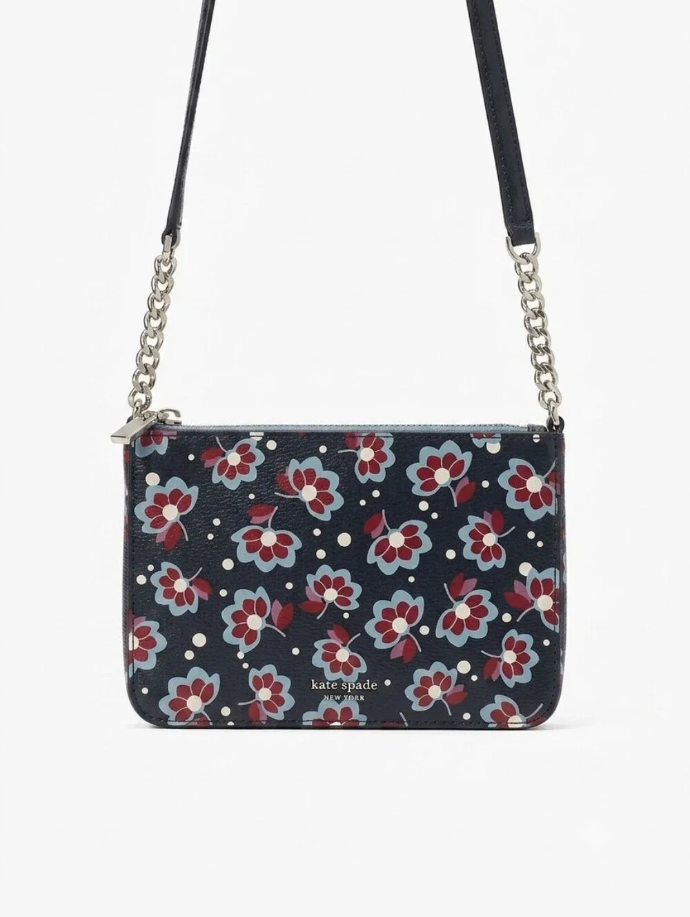kate spade Floral Navy and Red Crossbody Bag